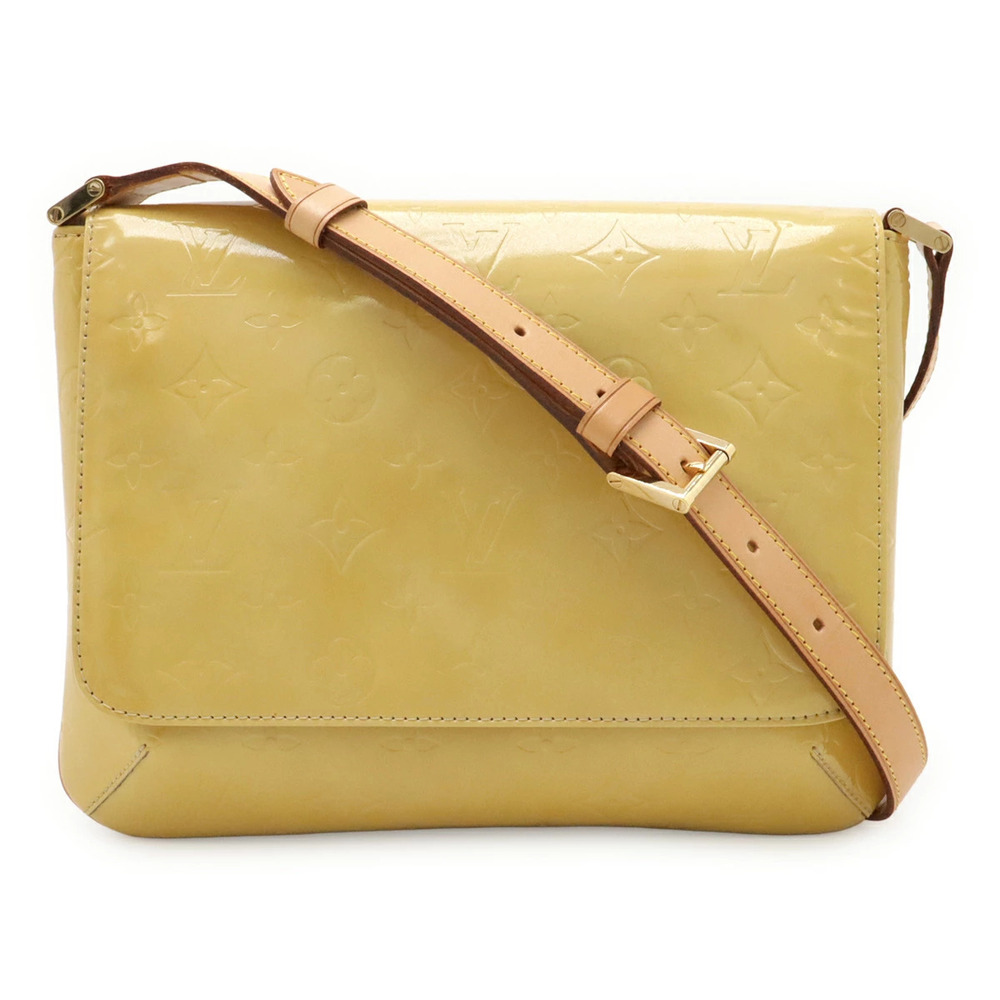 LOUIS VUITTON Monogram Vernis Thompson Street Shoulder Bag Hobo Beige Cream